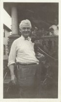 Albert Cronenwett with monkey